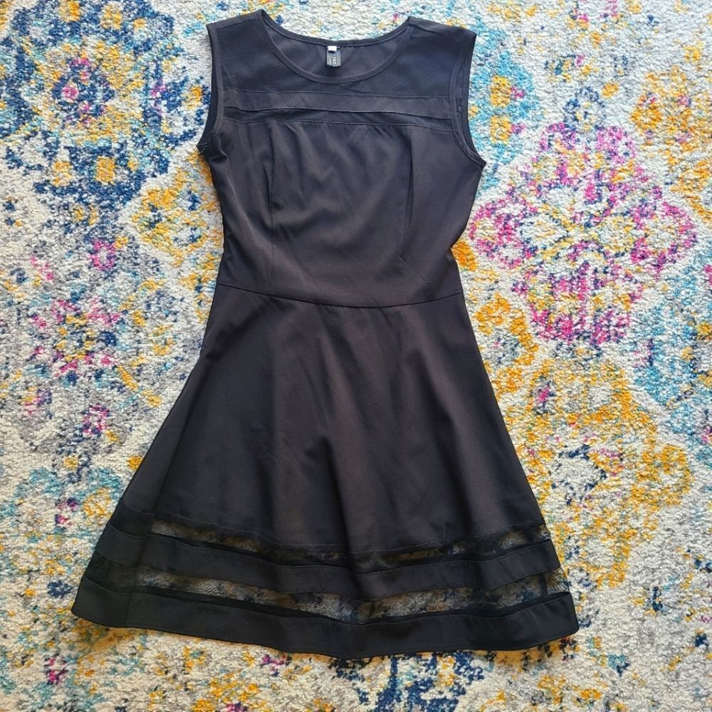 Black mini dress